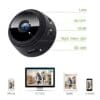 Mini Kamera, 1080P Full HD Wireless Überwachungskamera WiFi IP Kamera mit Bewegungmelder für iPhone/Android/iPad